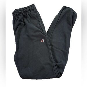 Champion Baggy Cinch Sweatpants Men's Medium Black Sportswear Preppy Y2K Vtg